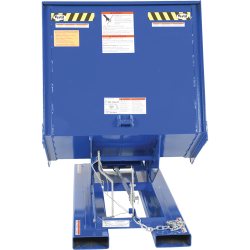 Open Sided Hopper, Steel, 1 cu.yd., Blue Distribution Élite MP