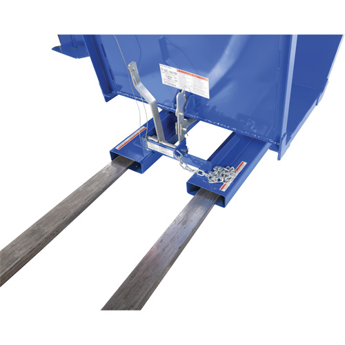Open Sided Hopper, Steel, 1 cu.yd., Blue Distribution Élite MP