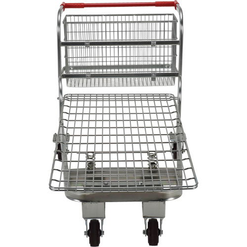 Nestable Wire Cart, Steel, 28-3/4" x 37-1/16" x 59-5/8", 275 lbs. Capacity Distribution Élite MP