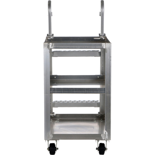 Chariot de pr&eacute;l&egrave;vement de stock, Aluminium, 21-7/8" la x 40" p, 3 tablettes, Capacit&eacute; 660 lb Distribution Élite MP