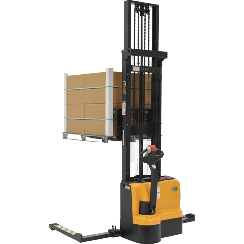 Double Mast Stacker, Electric Operated, 2200 lbs. Capacity, 150" Max Lift Distribution Élite MP