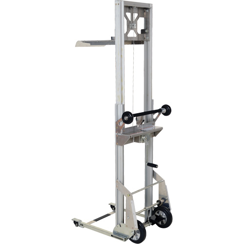Appareil de levage portatif en aluminium, M&eacute;canisme Pompe au pied, Capacit&eacute; de 200 lb, Levage max de 61" Distribution Élite MP