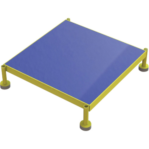 Adjustable Height One-Step Work Platform, 24" W x 24" D, 800 lbs. Capacity, All-Welded Distribution Élite MP