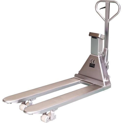 Eco Weigh-Scale Pallet Truck, 48" L x 27" W, 4400 lbs. Cap. Distribution Élite MP