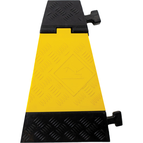 Powerhouse Heavy-Duty Left Turn Cable Protector, 3 Channels, 12" L x 19.75" W x 3" H Distribution Élite MP