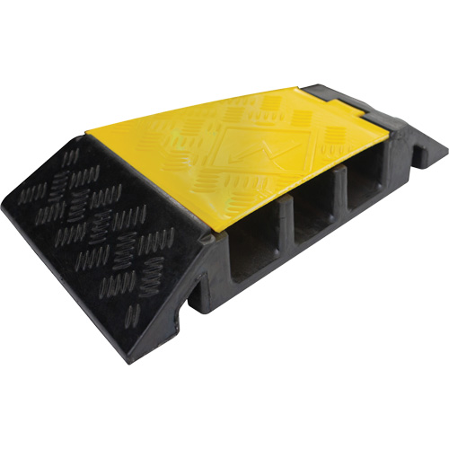 Protecteur de c&acirc;ble tourne-&agrave;-droite robuste Powerhouse, 3 canaux, 12" lo x 19,75" la x 3" h Distribution Élite MP