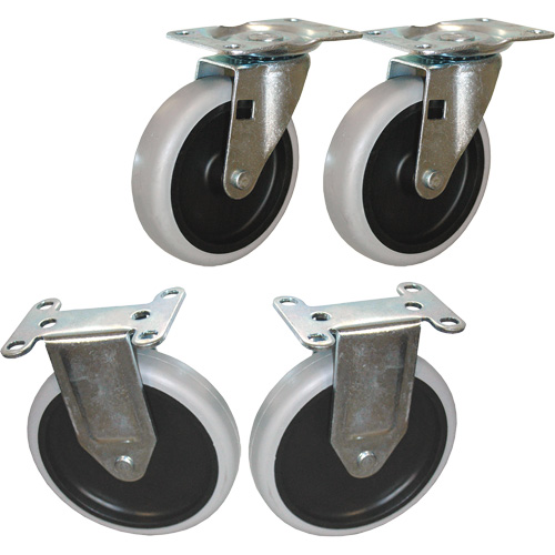 Flat Shelf Cart Caster Kit Distribution Élite MP