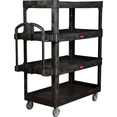 Heavy-Duty Ergo Utility Cart, 4 Tiers, 24-1/4" x 62-2/5" x 54-1/10", 700 lbs. Capacity Distribution Élite MP