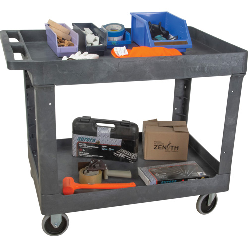 Utility Service Cart, 2 Tiers, 24-5/8" x 32-1/2" x 40", 550 lbs. Capacity Distribution Élite MP