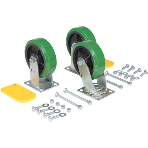 Ensemble de roulettes de tr&eacute;mie &agrave; basculement automatique s&eacute;rie H Distribution Élite MP