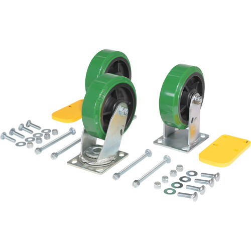 Ensemble de roulettes de tr&eacute;mie &agrave; basculement automatique s&eacute;rie H Distribution Élite MP