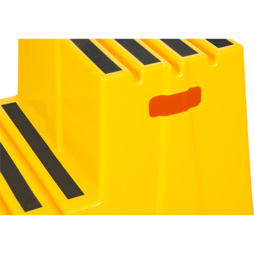 Escabeau industriel, 2 marches, 26" x 22-7/16" x Hauteur 19-11/16" Distribution Élite MP