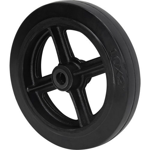 Roue en caoutchouc moul&eacute;, 10" (254 mm) dia. x 2" (50,8 mm) la, Capacit&eacute; de 948 lb (430 kg) Distribution Élite MP