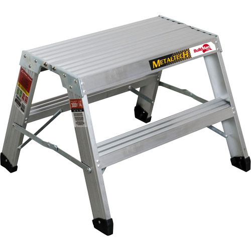 Poste de travail chevalet de sciage portatif, Cadre Aluminium, 12-1/4" p x 24" h Distribution Élite MP