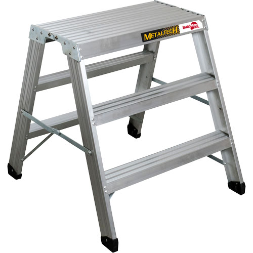 Poste de travail chevalet de sciage portatif, Cadre Aluminium, 12-1/4" p x 36" h Distribution Élite MP