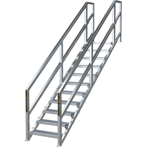 SmartStairs 11-16 Steps Modular Construction Stair System, 120" H Distribution Élite MP
