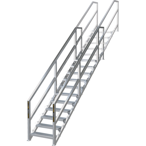 SmartStairs 11-16 Steps Modular Construction Stair System, 120" H Distribution Élite MP