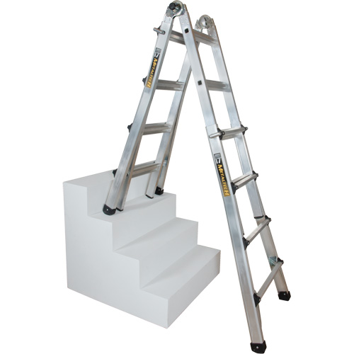&eacute;chelle t&eacute;lescopique multifonction, Aluminium, 300 lb, CSA calibre 1A Distribution Élite MP
