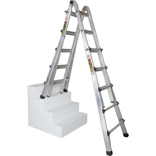 &eacute;chelle t&eacute;lescopique multifonction, Aluminium, 300 lb, CSA calibre 1A Distribution Élite MP