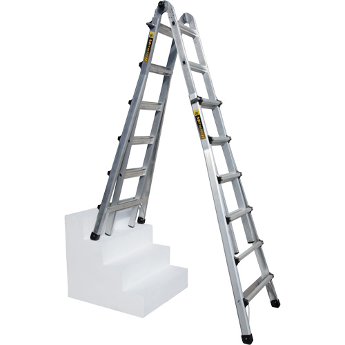 Telescoping Multi-Position Ladder, Aluminum, 300 lbs. Distribution Élite MP