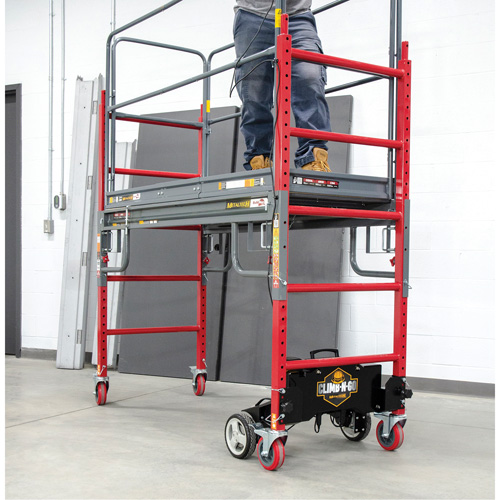 Trousse compl&egrave;te d'&eacute;chafaud motoris&eacute; Buildman Baker 6', 31" p x 118-3/4" h Distribution Élite MP