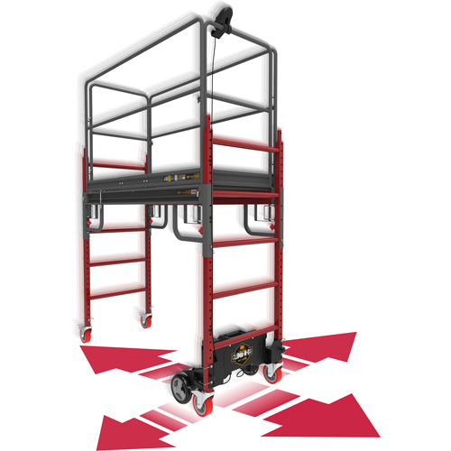 Trousse compl&egrave;te d'&eacute;chafaud motoris&eacute; Buildman Baker 6', 31" p x 118-3/4" h Distribution Élite MP