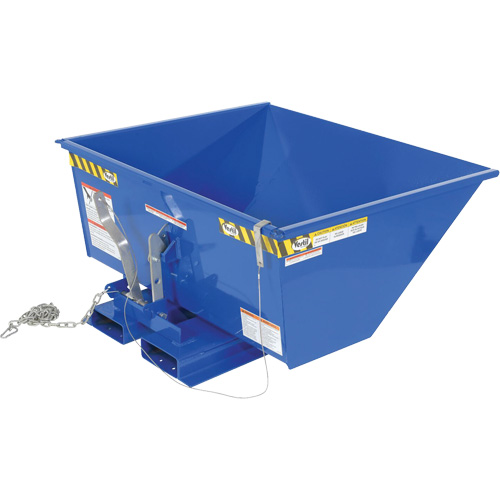 Conteneur autobasculeur en style D &agrave; profil bas, Acier, 1/2 vg³, Bleu Distribution Élite MP