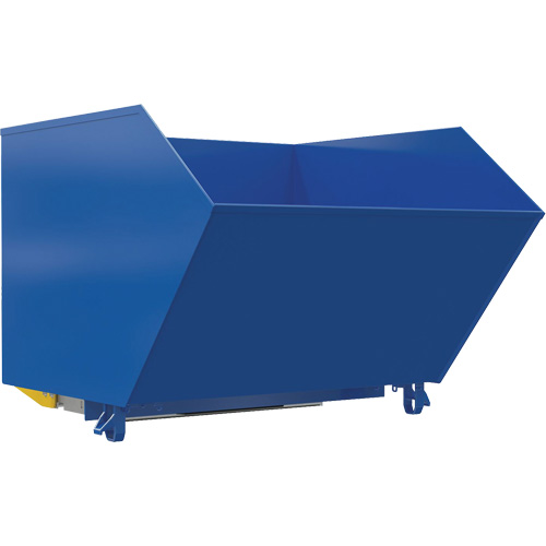 Light-Duty H-Style Bump & Dump Hopper, Steel, 1-1/2 cu.yd., Blue Distribution Élite MP