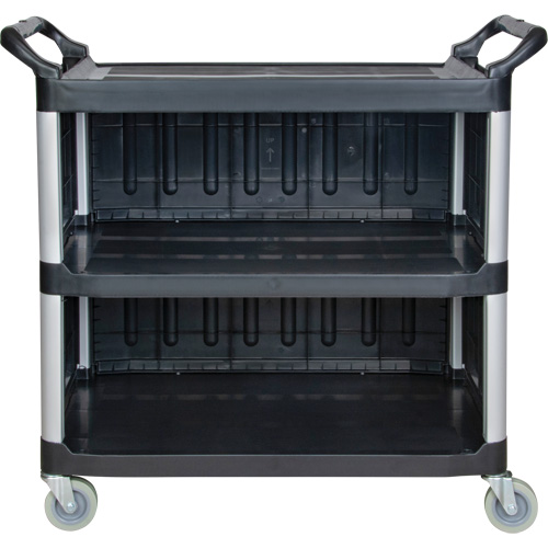 Utility Cart, 3 Tiers, 19-3/4" x 37-1/2" x 40-1/4", 250 lbs. Capacity Distribution Élite MP