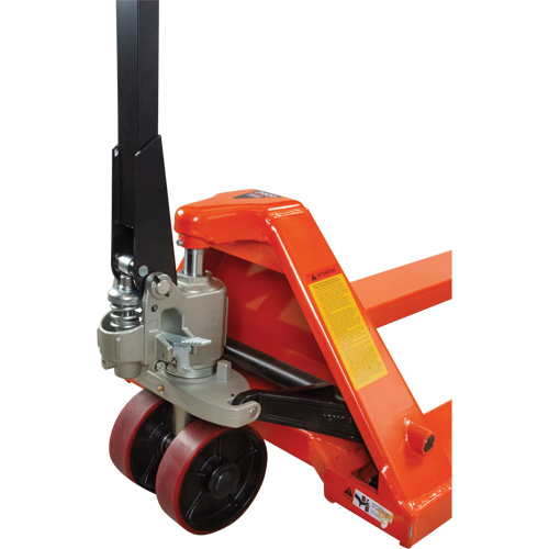 8' Long Fork Hydraulic Pallet Trucks, 96" L x 27" W, 4400 lbs. Capacity Distribution Élite MP