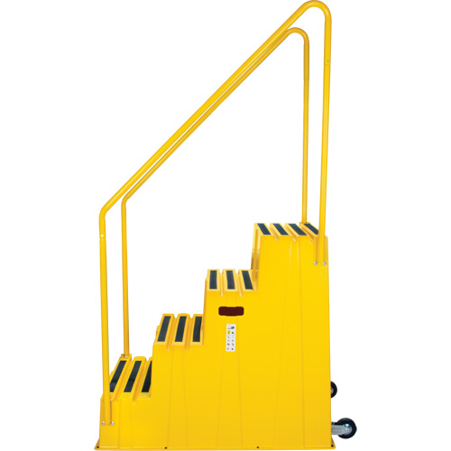 Industrial Step Stool, 4 Steps, 44" x 22-1/4" x 65-1/8" High Distribution Élite MP