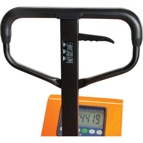 Digital Scale Pallet Truck, 44.5" L x 27.75" W, 4400 lbs. Cap. Distribution Élite MP