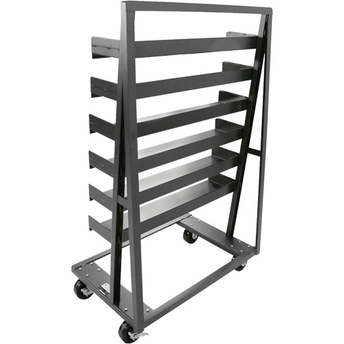 Chariot &agrave; cadre en A robuste &agrave; un c&ocirc;t&eacute; avec 6 plateaux, 38" x 25" x 63", Capacit&eacute; 2500 lb Distribution Élite MP