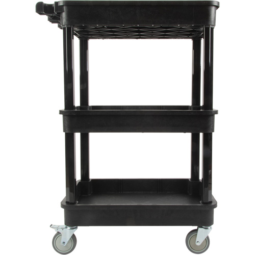 Chariot utilitaire avec tablette &agrave; bordure profonde, 3 tiers, 19" x 39-1/2" x 28-1/4", Capacit&eacute; 330 lb Distribution Élite MP