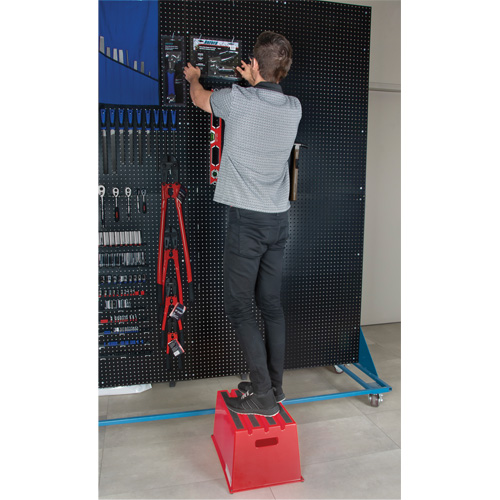 Escabeau industriel, 20-7/8" x 12-3/16" x Hauteur 12" Distribution Élite MP