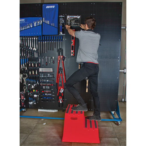 Escabeau industriel, 2 marches, 26" x 22-7/16" x Hauteur 19-11/16" Distribution Élite MP