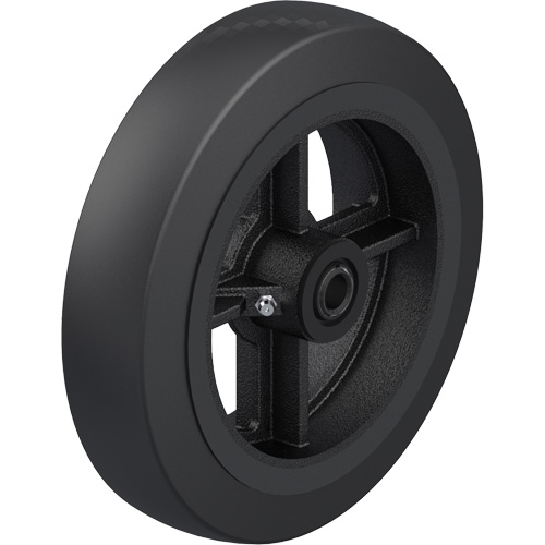 Black Rubber on Cast Iron Core Wheel Distribution Élite MP