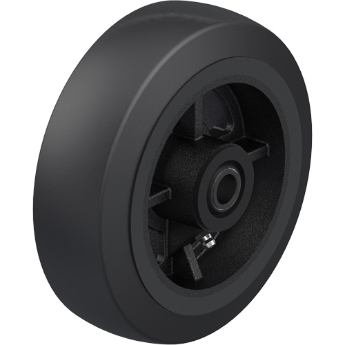 Black Rubber on Cast Iron Core Wheel Distribution Élite MP