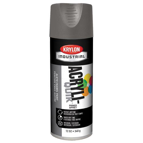 Laque industrielle Acryli-Quik, Gris, Tr&egrave;s mat, 12 oz, Canette a&eacute;rosol Distribution Élite MP