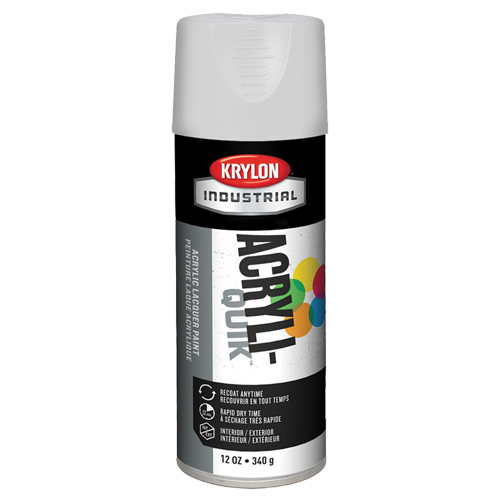 Industrial Acryli-Quik Lacquer, White, Gloss, 12 oz., Aerosol Can Distribution Élite MP