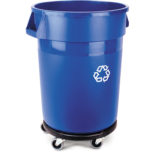 Brute&reg; Collection Recycling Container, Bulk, Plastic, 32 US gal. Distribution Élite MP