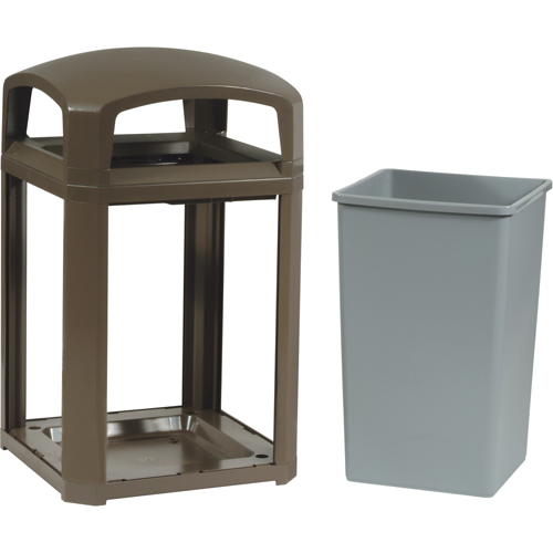 Landmark Series&reg; Classic Container Frame With Rigid Liner, Galvanized Steel, 35 US gal. Distribution Élite MP