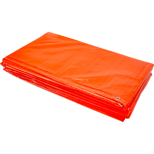 B&acirc;ches isol&eacute;es, Poly&eacute;thyl&egrave;ne, Orange, 20' x 12' x 8 mils Distribution Élite MP