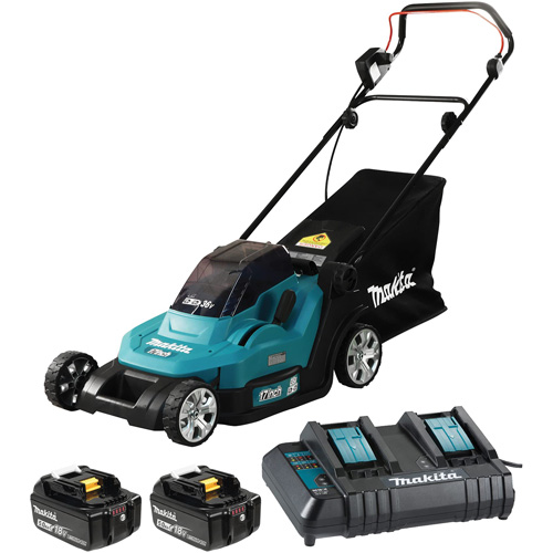 Ensemble de tondeuse LXT 36 V 5,0 Ah, Pouss&eacute;e, &agrave; pile, Largeur de coupe 17" Distribution Élite MP