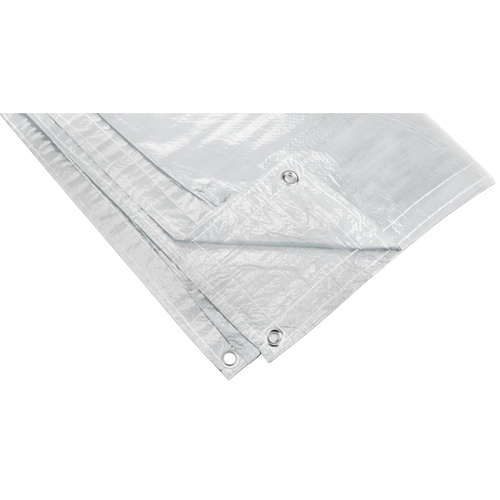 Insulated Tarp, Polyethylene, White, 20' x 12' x 8 mils Distribution Élite MP