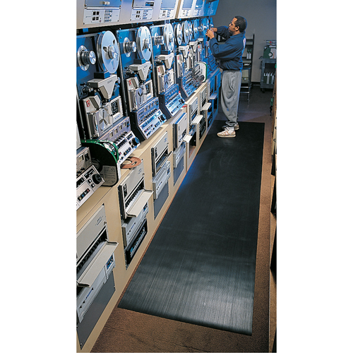 Tapis standard no 381, Ergonomique, 4' x 105' x 1/8", Noir Distribution Élite MP