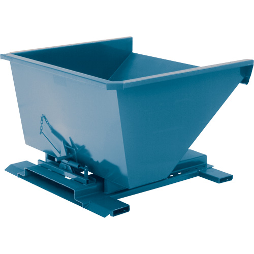 Self-Dumping Hopper, Steel, 3/4 cu.yd., Blue Distribution Élite MP