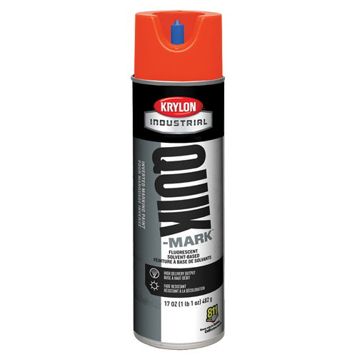 Peinture de marquage industrielle invers&eacute;e &agrave; base de solvant Quik-Mark, 17 oz, Canette a&eacute;rosol Distribution Élite MP