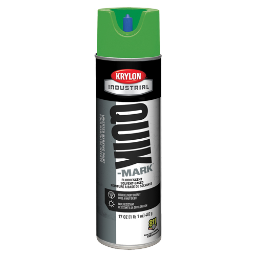 Peinture de marquage industrielle invers&eacute;e &agrave; base de solvant Quik-Mark, 17 oz, Canette a&eacute;rosol Distribution Élite MP