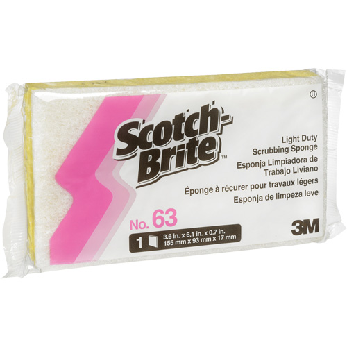 Scotch-Brite Light-Duty Scrub Sponge, Cellulose/Scrubbing, 3-1/2" W x 6" L Distribution Élite MP